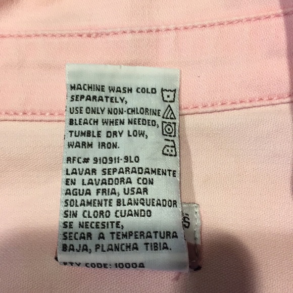 NoBo Jean Jacket Gaded Pink Stretch XL - Picture 5 of 5